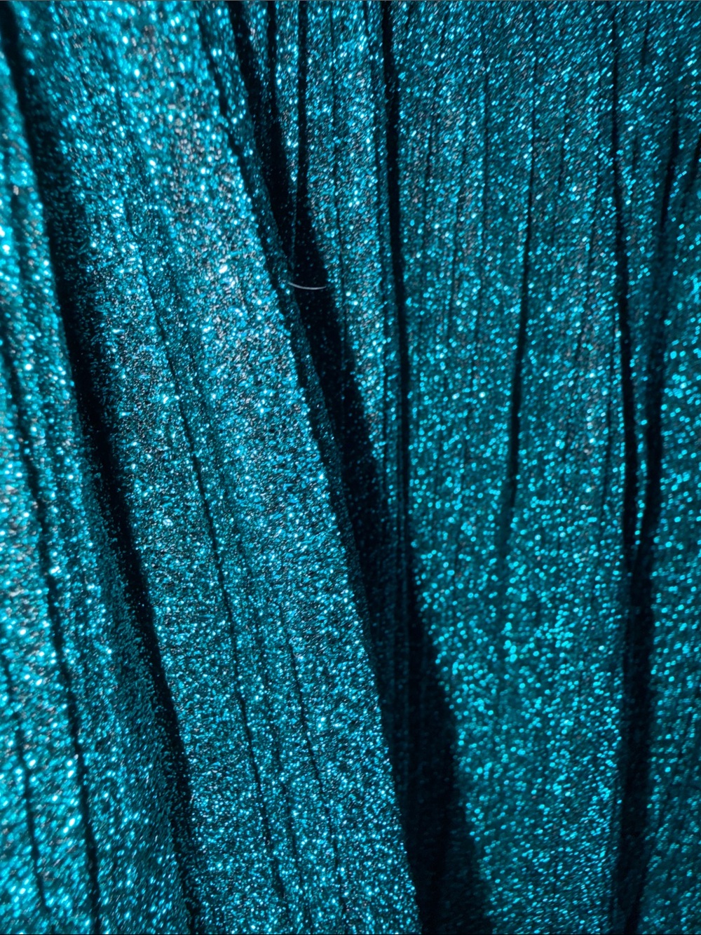 Lulus Party Era Emerald Sparkly Lace-Up Pleated Skater Dress Size XL Cocktail - Picture 15 of 15